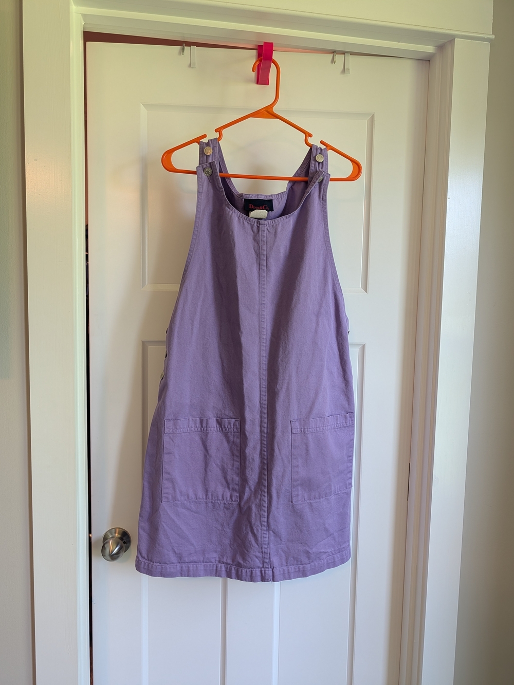 Denim&Co Lavender Purple Pinafore Dress